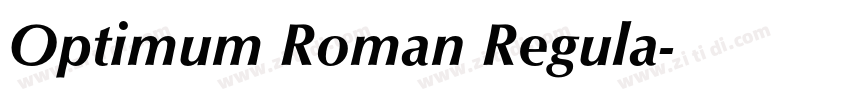 Optimum Roman Regula字体转换